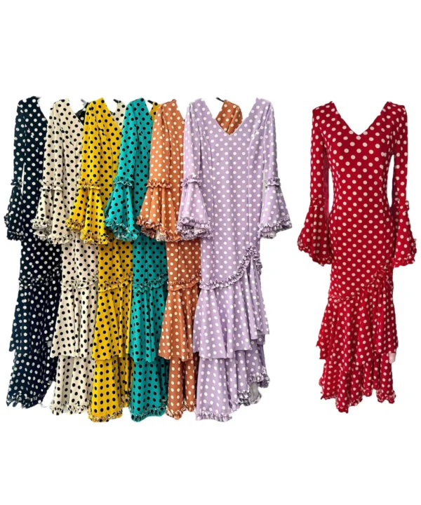 LBF Traje de flamenca Lycra. Tallas desde XS a XXL