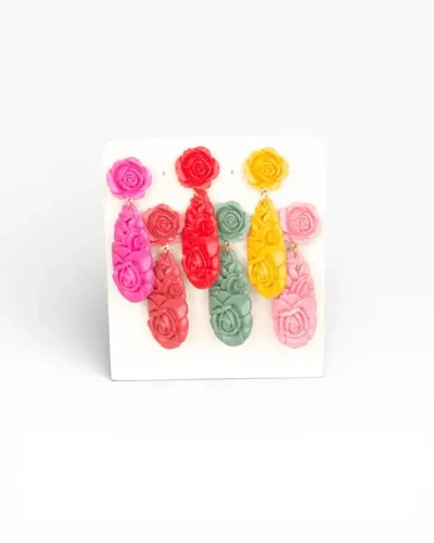 LBF PENDIENTES DE FLAMENCA RESINA