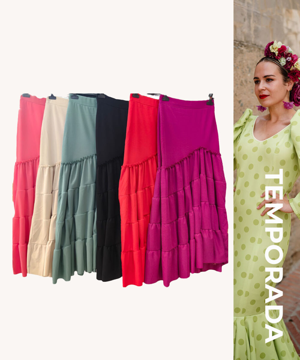 LBF Falda flamenca Lycra