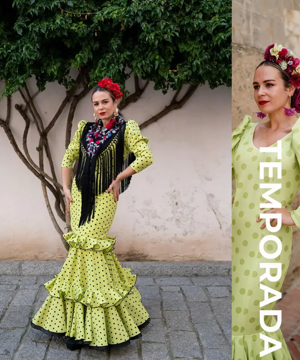 LBF Traje de flamenca Jaén. Tallas 34-48 y varios colores