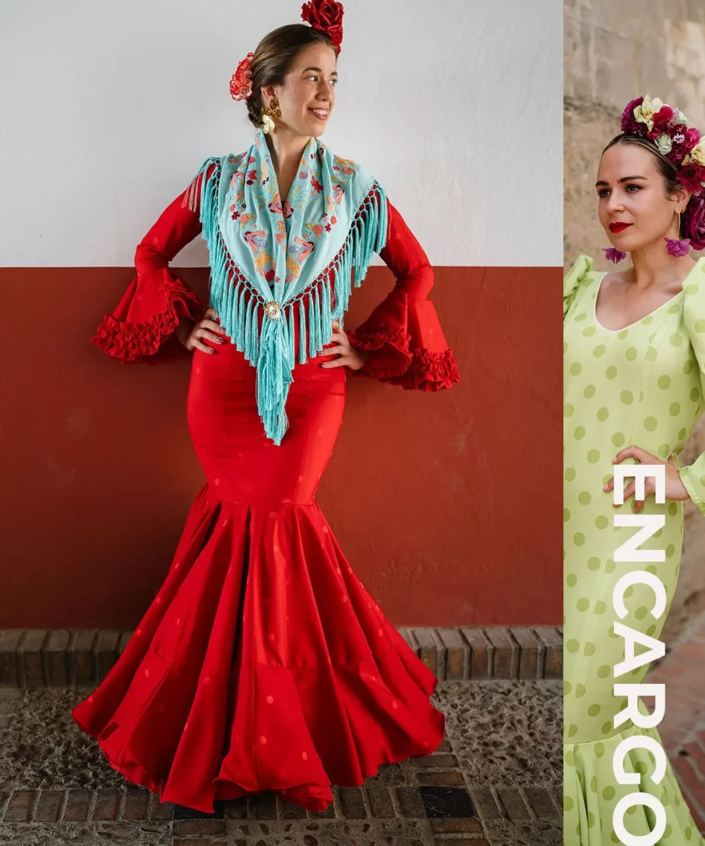 LBF Traje de flamenca Lunar  por encargo