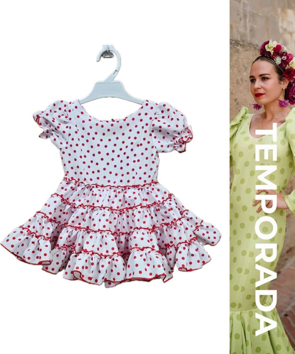 LBF Traje de flamenca Córdoba niña. Tallas 1-8 varios colores - Imagen 7