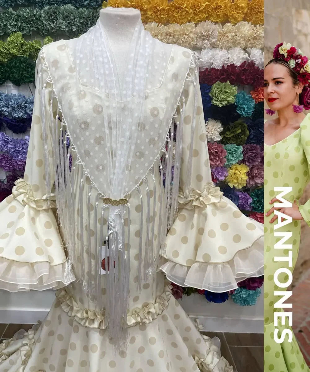 LBF mantón de flamenca plumeti adulto - Imagen 4