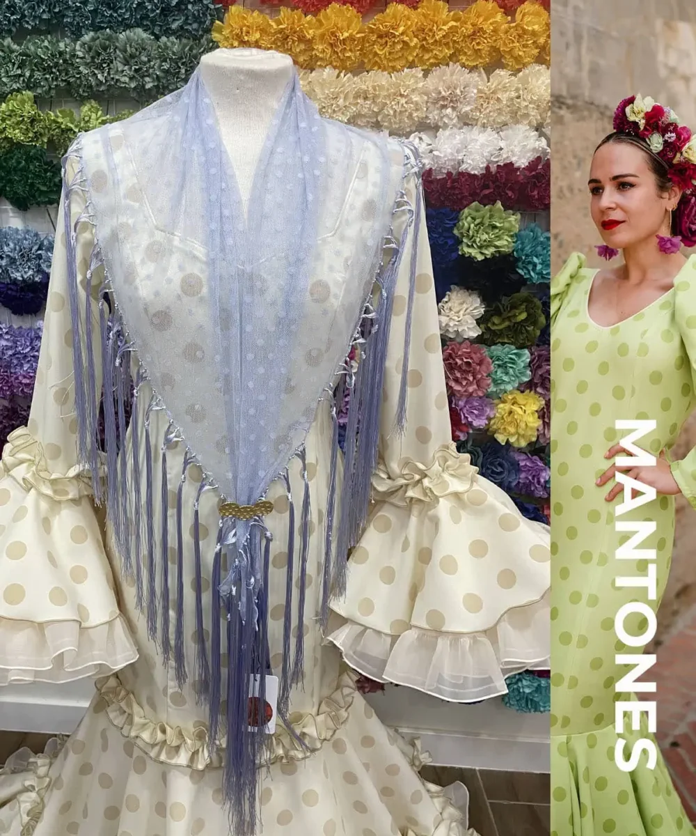 LBF mantón de flamenca plumeti adulto - Imagen 7
