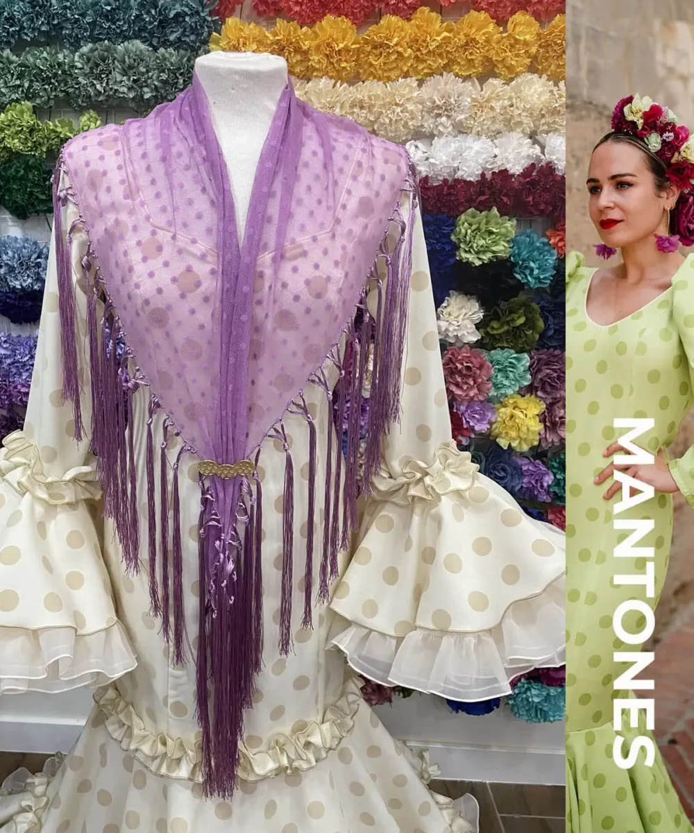 LBF mantón de flamenca plumeti adulto - Imagen 6
