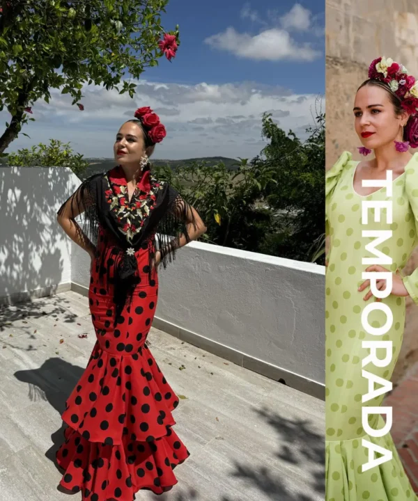 LBF Traje de flamenca Ronda. Tallas desde 34 a 52