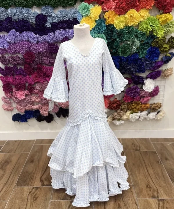 LBF Traje de flamenca niña strech Naiara. Talla 10