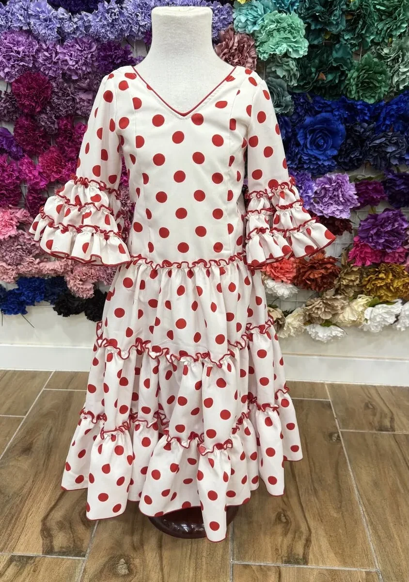 LBF Traje de flamenca niña strech cordoba. Talla 6 y 10