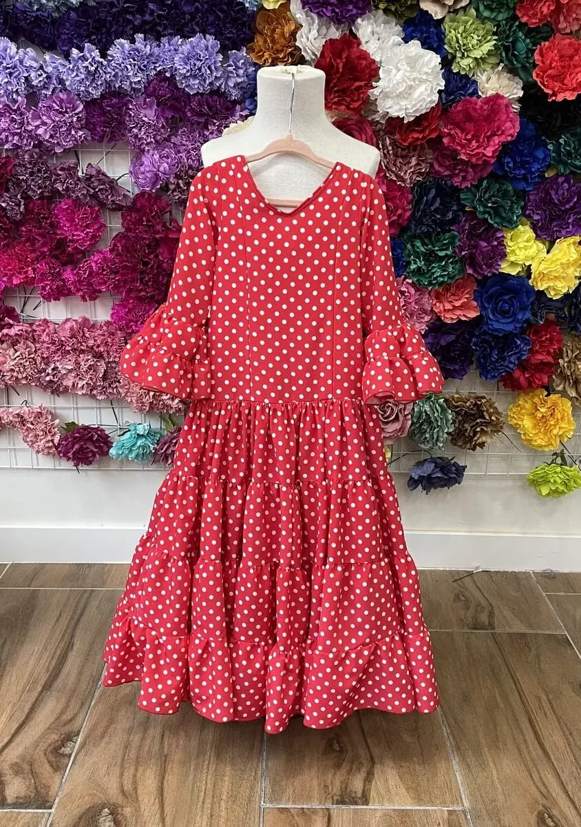 LBF Traje de flamenca niña Canastero. Talla 6