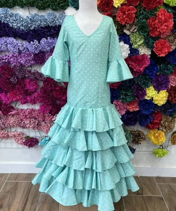 LBF Traje de flamenca niña Azahar. Talla 10