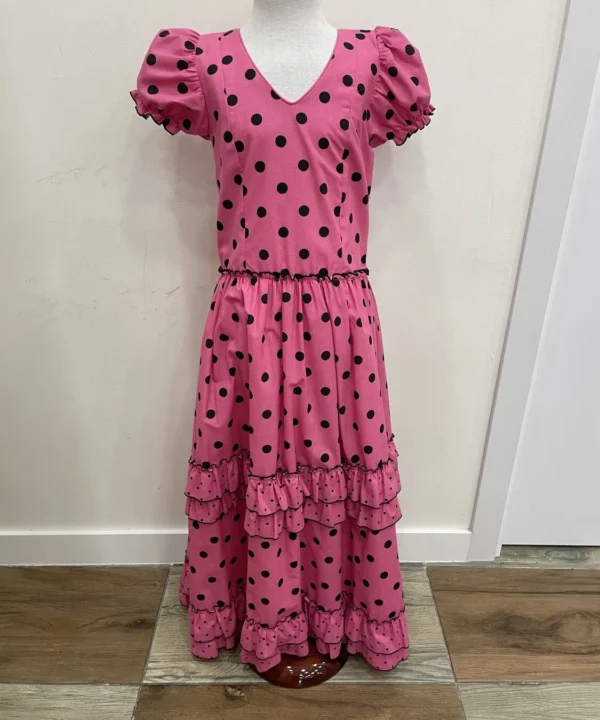 LBF Traje de flamenca niña Popelín. Talla 12