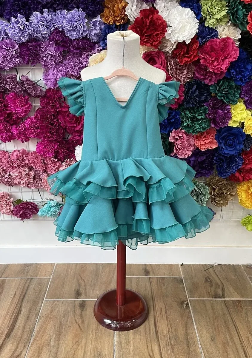 LBF Traje de flamenca niña Alexandra. Talla 6