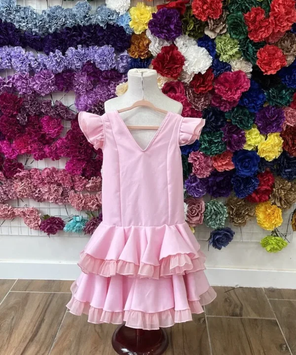LBF Traje de flamenca niña strech Alexandra. Talla 6