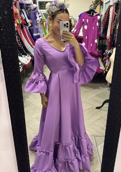 LBF Traje de  flamenca Bata canastera. Talla 36