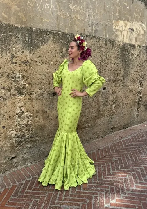 LBF Traje de flamenca ESTEFANIA. Talla 38