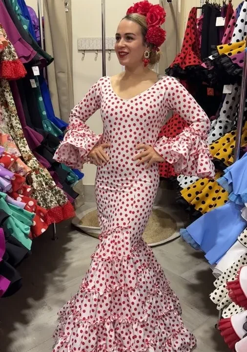 LBF Traje de  flamenca IRENE. Talla 40 Y 42