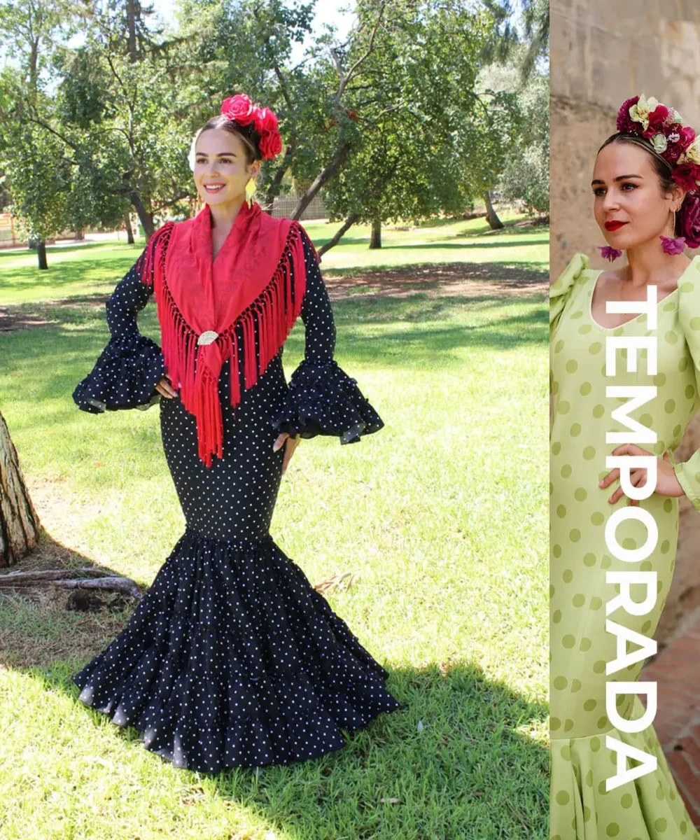 LBF Traje de flamenca Catredral. Tallas desde 34 a 52