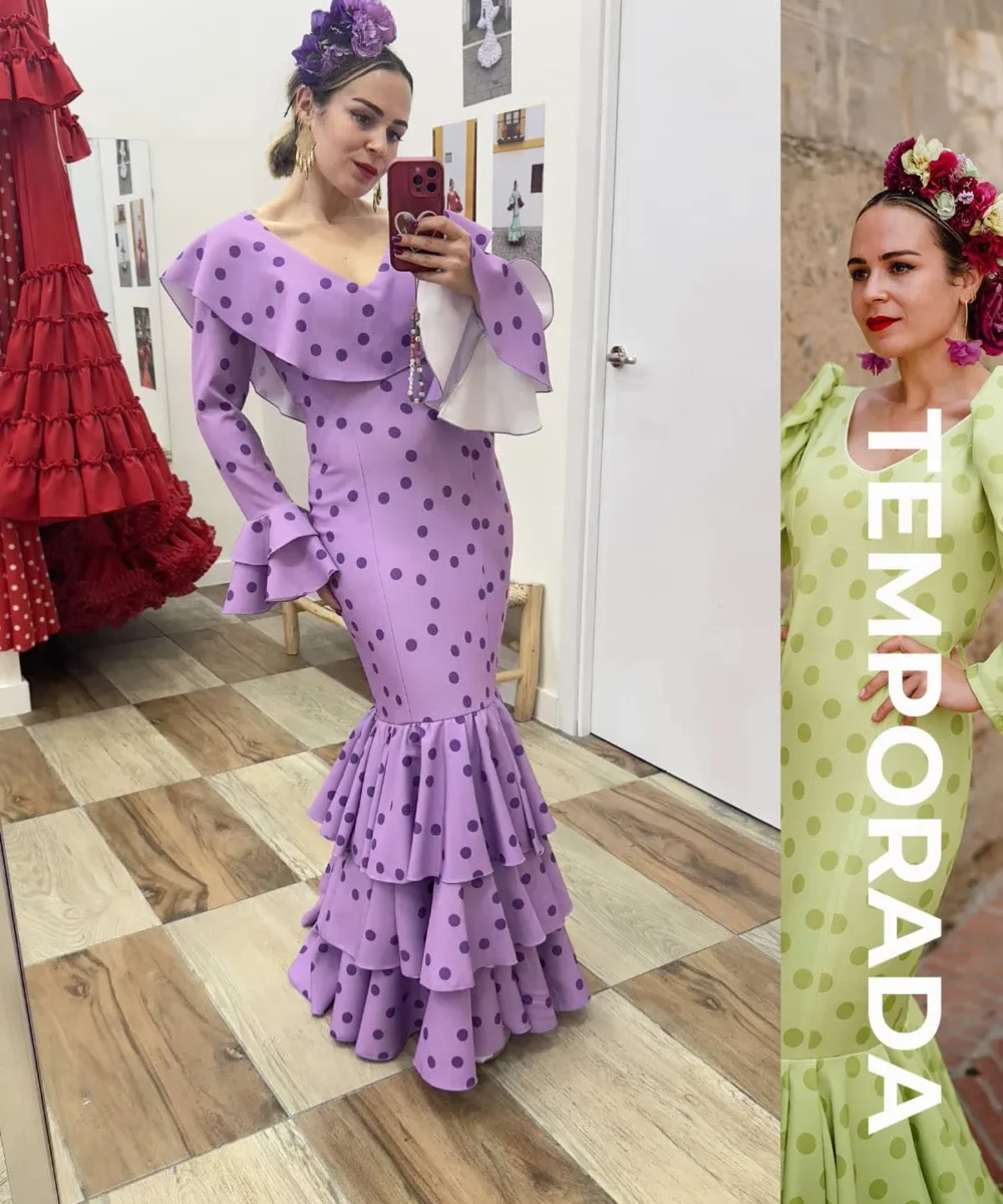 LBF Traje de flamenca Mexicano lycra bioelastica. Talla 38