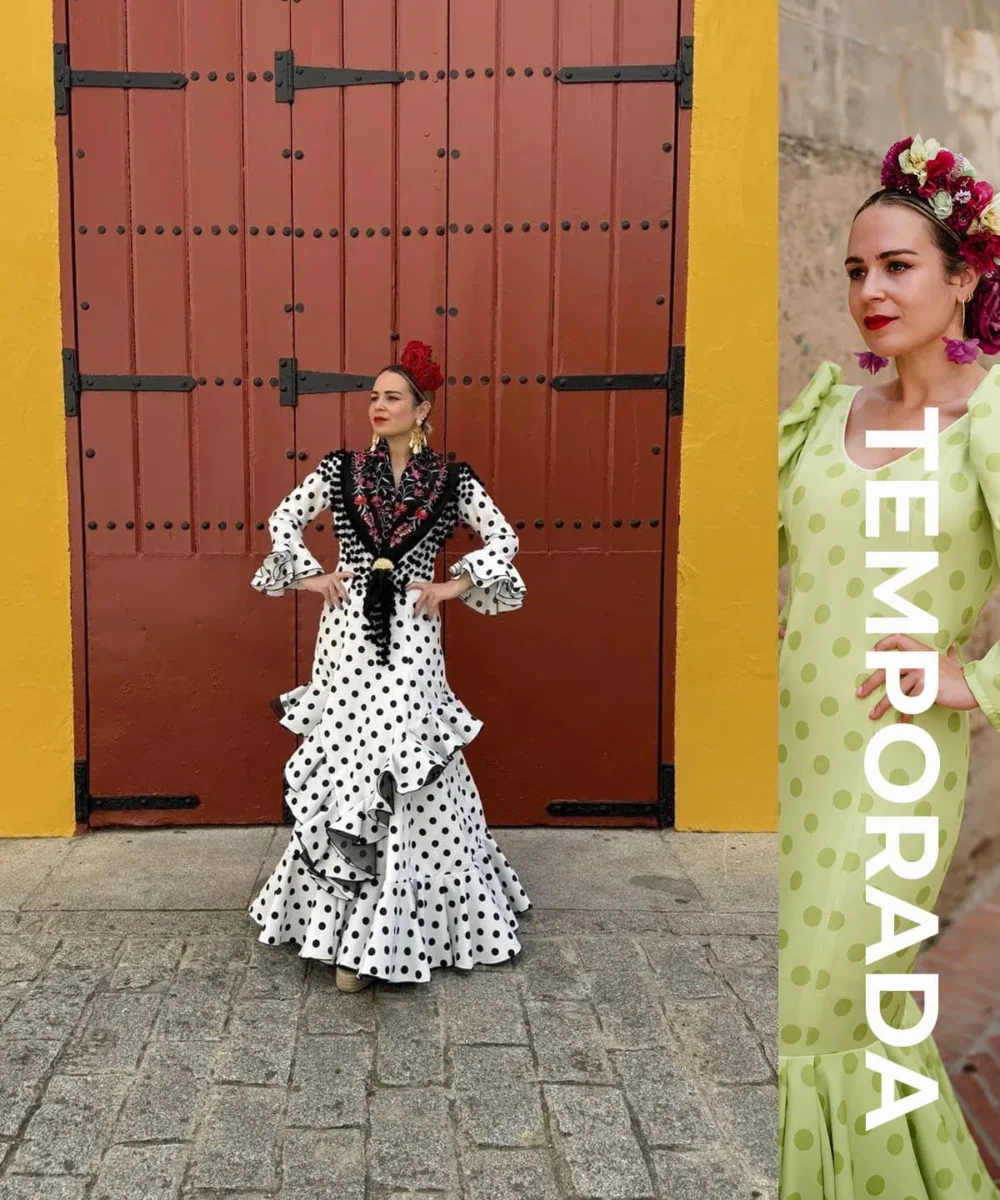 LBF Traje de flamenca Cataleya Strech. Tallas 34 a 52 varios colores