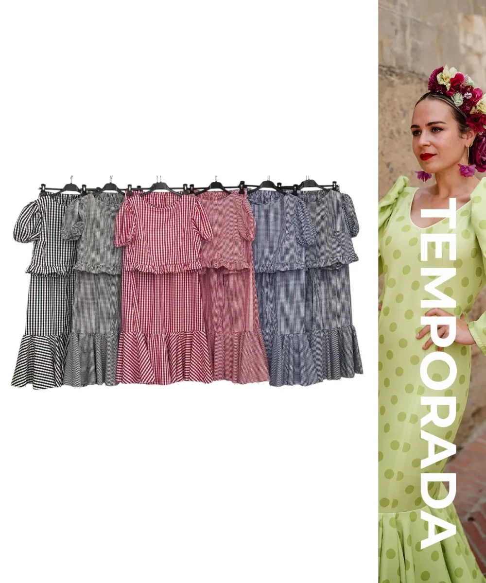 LBF Conjunto camisa  y falda. Talla única