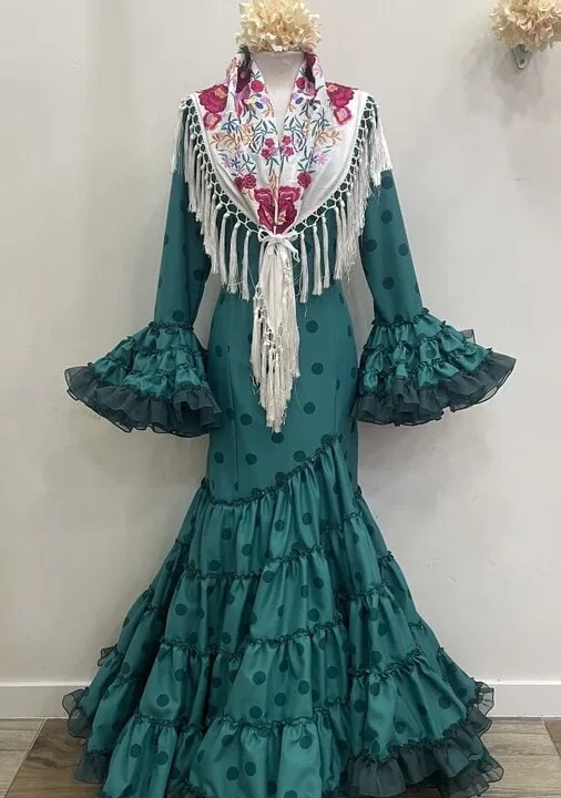 LBF Traje de flamenca Andrea. Talla 42