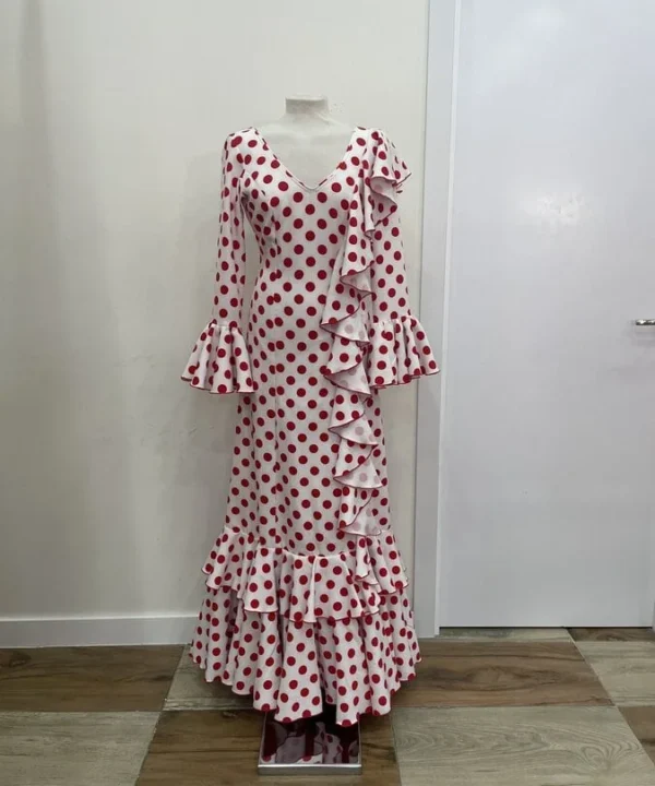 LBF Traje flamenca bata tejas volantes. Talla 38