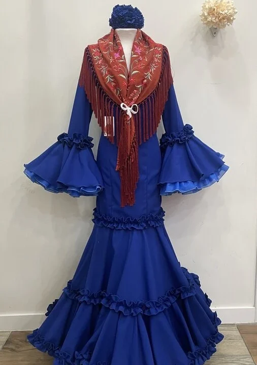LBF Traje de flamenca Rocío. Talla 36 A 46