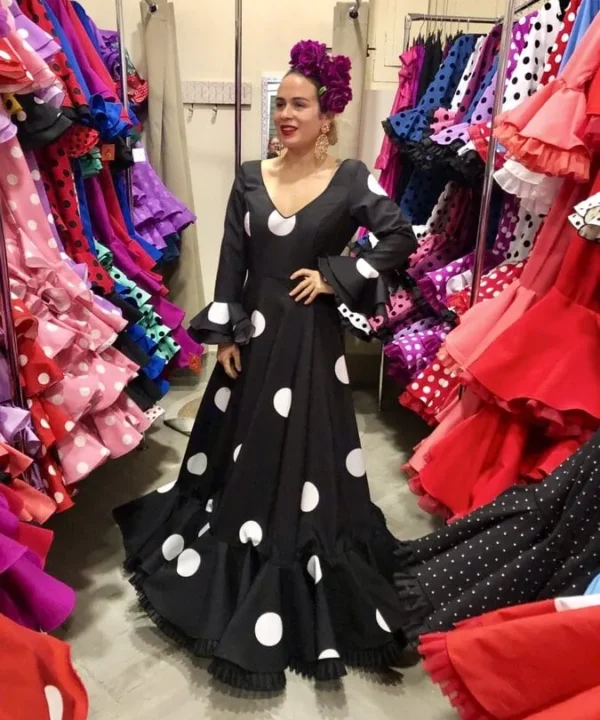 LBF Traje de flamenca LIDIA. Talla 44