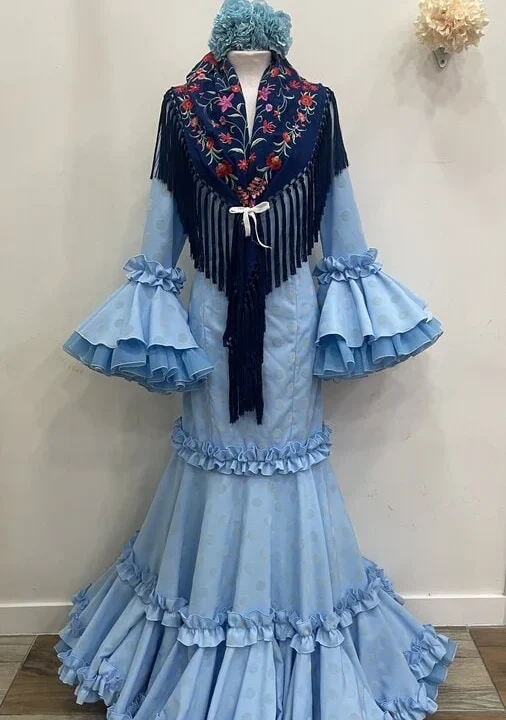 LBF Traje de flamenca Rocío. Talla 44 Y 46
