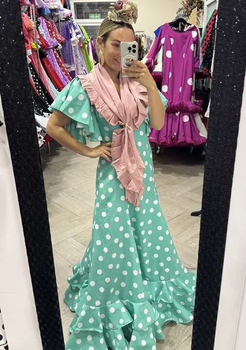 LBF Traje flamenca bata Miriam. Talla 40