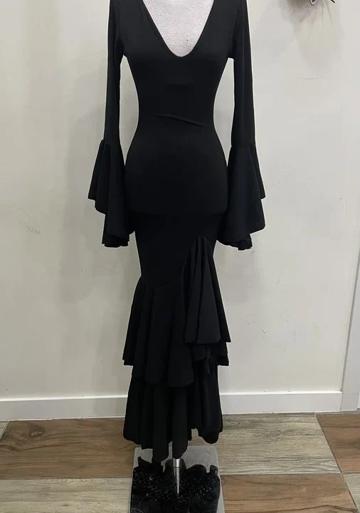 LBF Traje de flamenca dos volantes. Talla XS-S