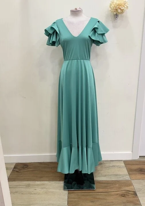 LBF Traje de flamenca bata volante sisa. Talla ÚNICA