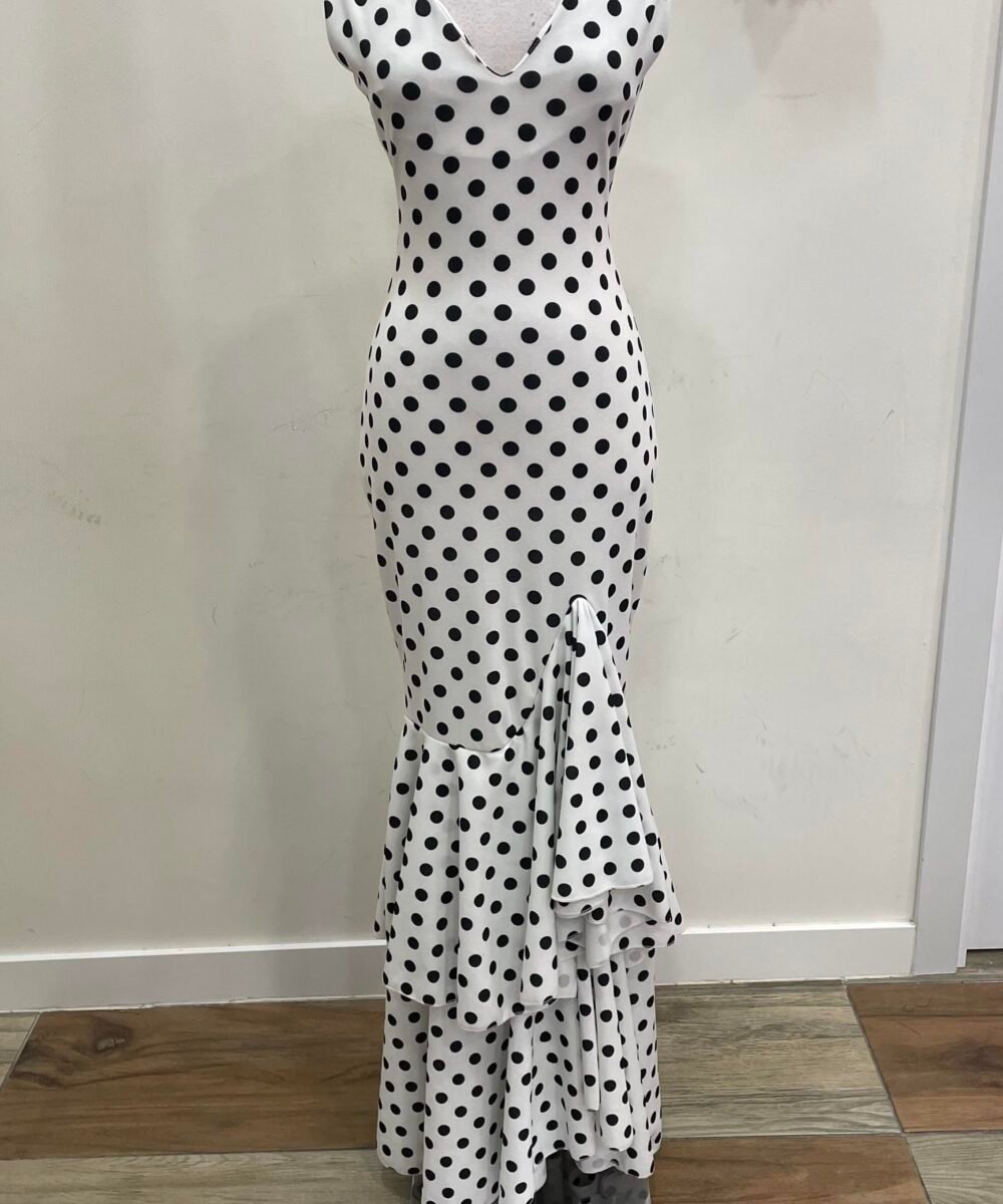 LBF Traje de flamenca dos volantes sin mangas  Talla M-L