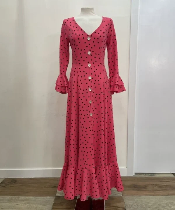 LBF Traje flamenca bata botones. Talla 38
