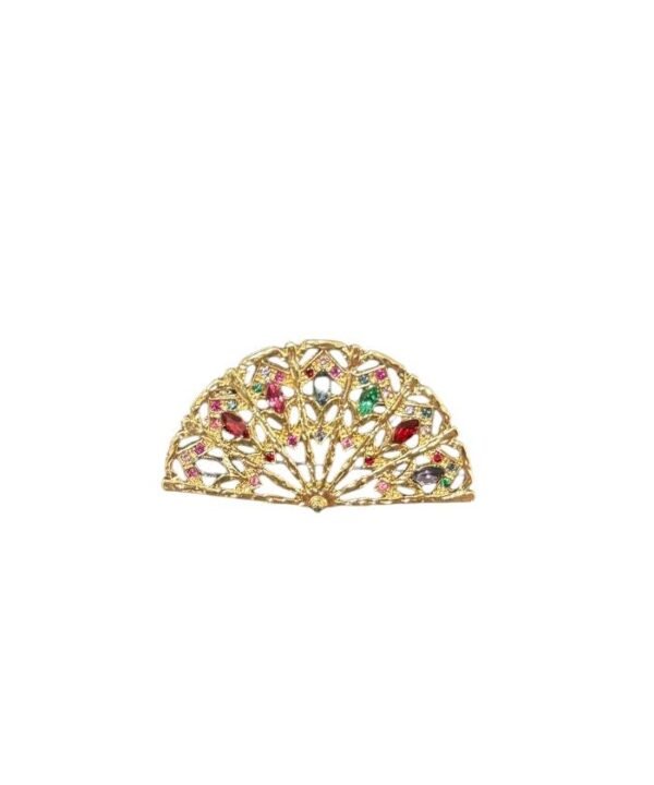 LBF Broche flamenca abanico piedras.