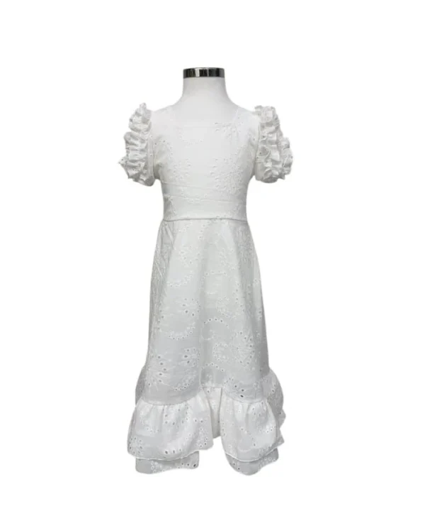 LBF Traje de flamenca  Bata perforada. Talla 4-10