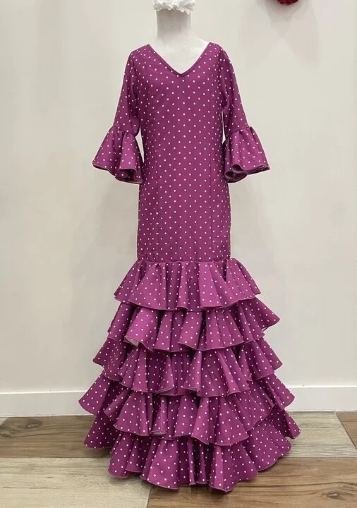 LBF Traje de flamenca  Azahar strech. Talla 12