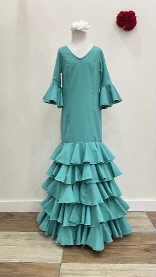 LBF Traje de flamenca  Azahar strech. Talla 14