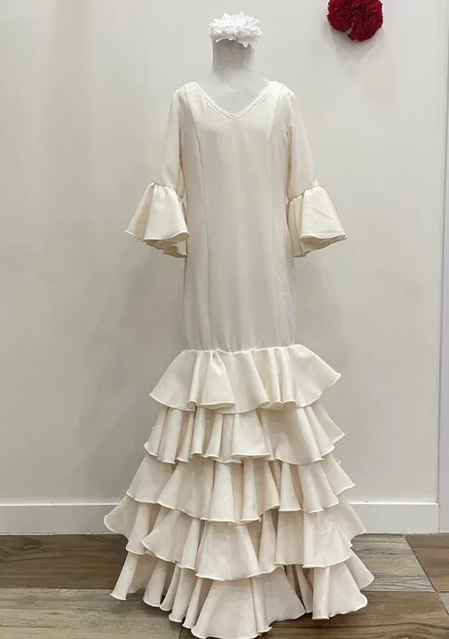 LBF Traje de flamenca Azahar Strech. Tallan 10 y 12