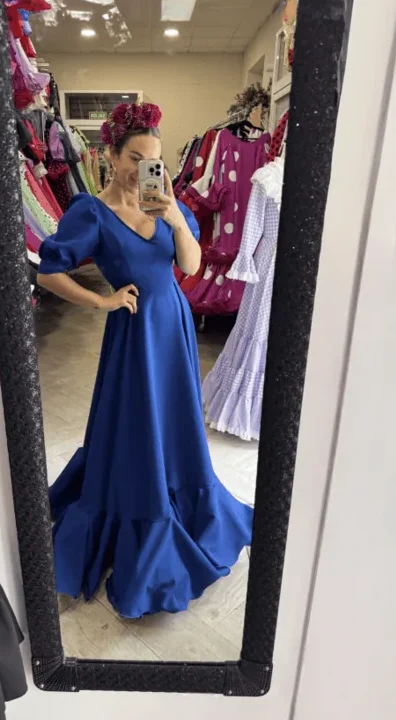 LBF Traje de Flamenca Farolillo clásico. Talla 38