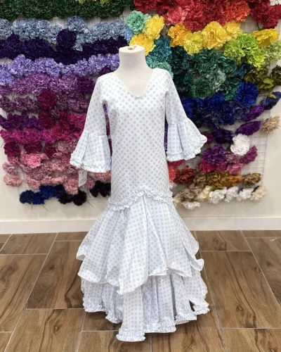 LBF Traje de flamenca niña strech Naiara. Talla 8