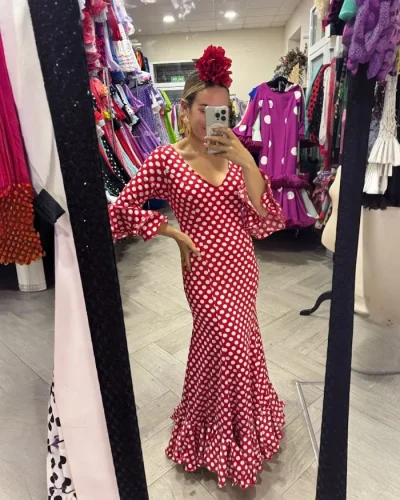 LBF Traje de flamenca Bata lycra. Talla 44 y 46