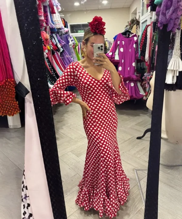 LBF Traje de flamenca Bata lycra. Talla 44 y 46