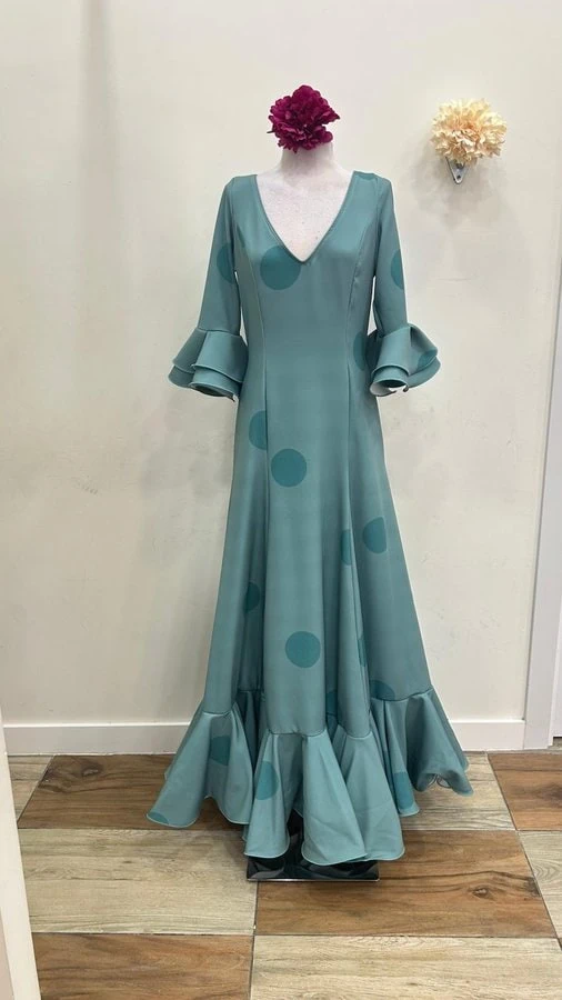 LBF Traje de flamenca Lycra bioelastica. Talla 44