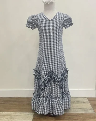 LBF Traje de flamenca vichy. Talla 8