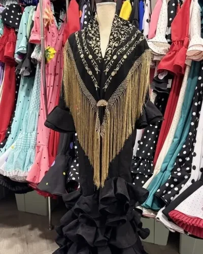 LBF Traje de Flamenca Isabel perforado. Talla 42