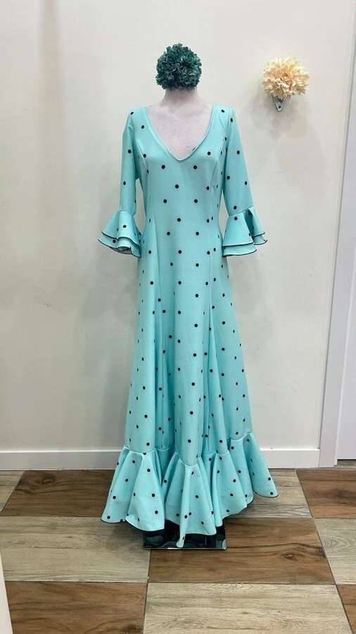 LBF Traje de flamenca Lycra bioelastica. Talla 46 - Imagen 2