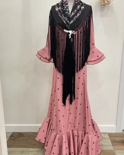LBF Traje de flamenca bata nejas. Talla 56