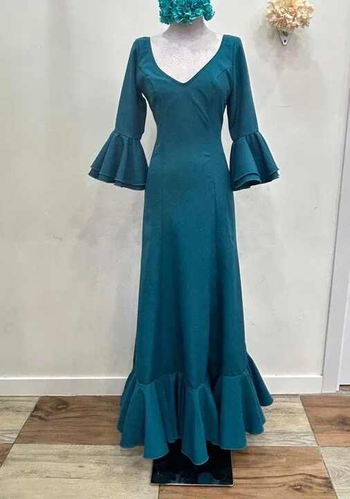 LBF Traje de flamenca bata Rocío 24. Talla 38