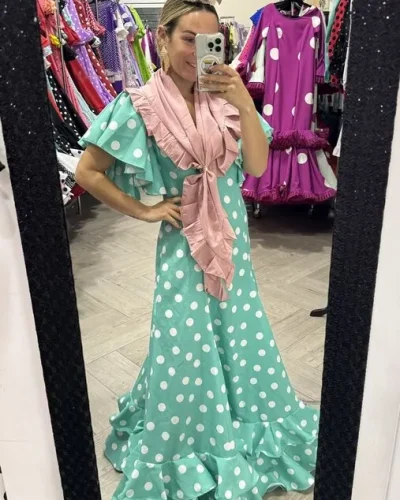 LBF Traje flamenca bata Miriam. Talla 40